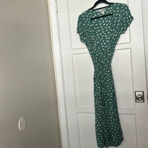 Billabong floral wrap dress